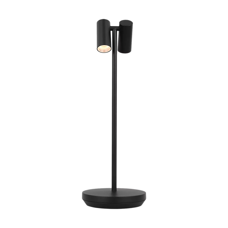 Visual Comfort SLTB27027 Doppia 2-lt 15" Tall LED Table Lamp - Black