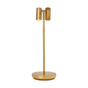 Visual Comfort SLTB27027 Doppia 2-lt 15" Tall LED Table Lamp - Natural Brass