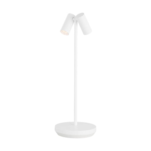 Visual Comfort SLTB27027 Doppia 2-lt 15" Tall LED Table Lamp - Matte White