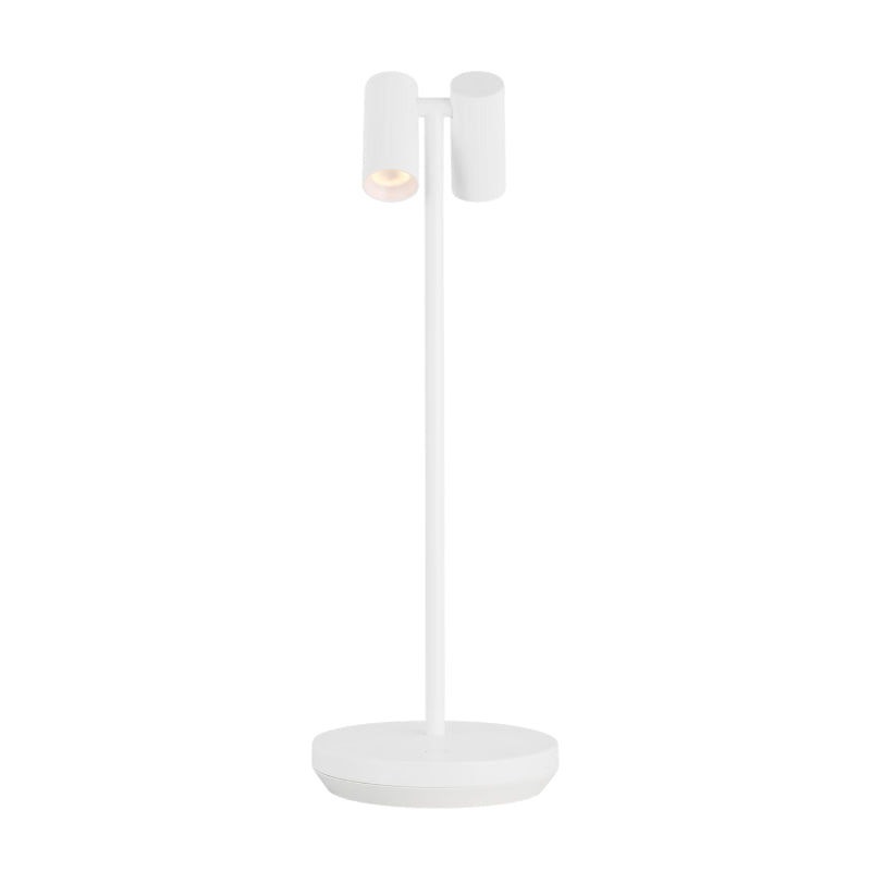Visual Comfort SLTB27027 Doppia 2-lt 15" Tall LED Table Lamp - Matte White