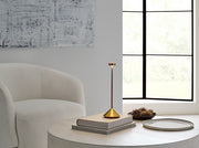 Visual Comfort SLTB27127 Moneta 1-lt 13" Tall LED Table Lamp - Natural Brass