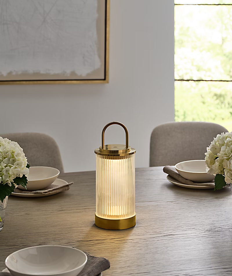 Visual Comfort SLTB27227 Tawa 11" Tall LED Table Lamp - Natural Brass