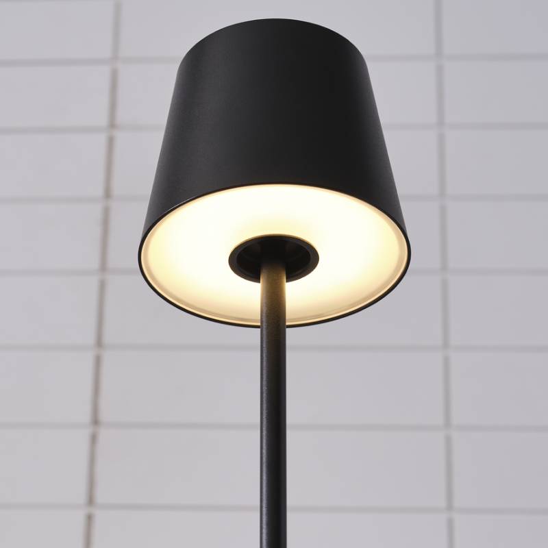 Visual Comfort SLTB53127 Nevis 1-lt 11" Tall LED Table Lamp - Black