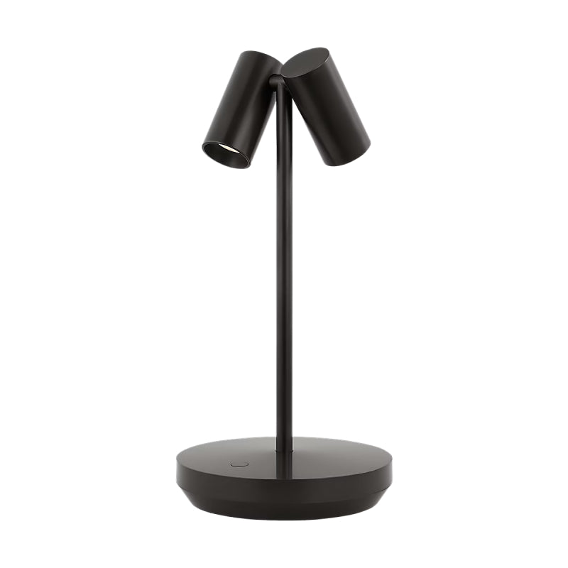Visual Comfort SLTB53427 Doppia 2-lt 10" Tall LED Table Lamp - Bonze