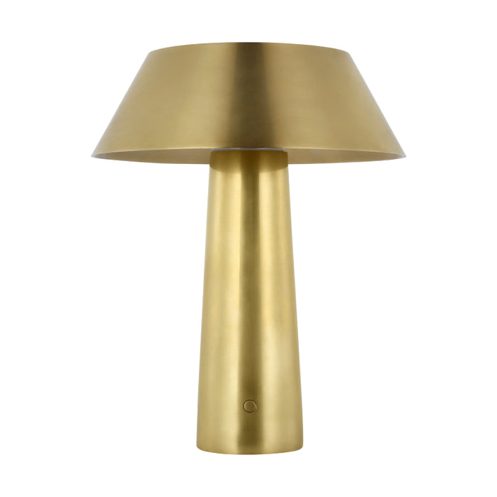 Visual Comfort SLTB56927 Sesa 1-lt 13" Tall LED Table Lamp - Hand Rubbed Antique Brass