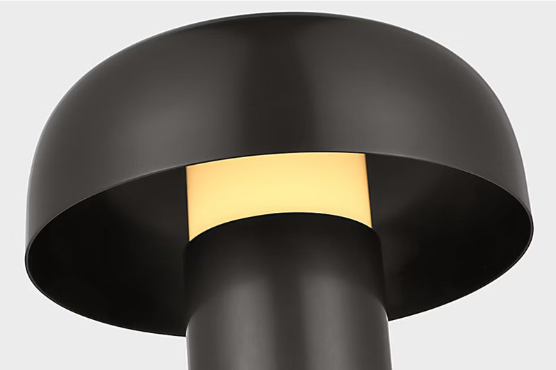 Visual Comfort SLTB621 Louver 9" Tall LED Rechargeable Table Lamp - Bronze