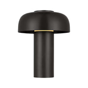 Visual Comfort SLTB621 Louver 9" Tall LED Rechargeable Table Lamp - Bronze