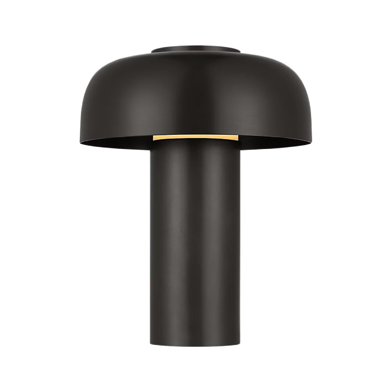 Visual Comfort SLTB621 Louver 9" Tall LED Rechargeable Table Lamp - Bronze