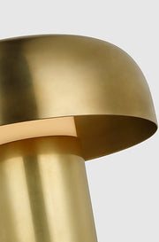 Visual Comfort SLTB621 Louver 9" Tall LED Rechargeable Table Lamp - Hand Rubbed Antique Brass