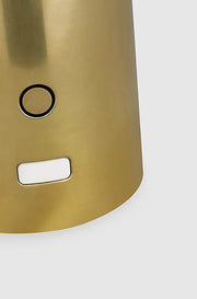 Visual Comfort SLTB621 Louver 9" Tall LED Rechargeable Table Lamp - Hand Rubbed Antique Brass