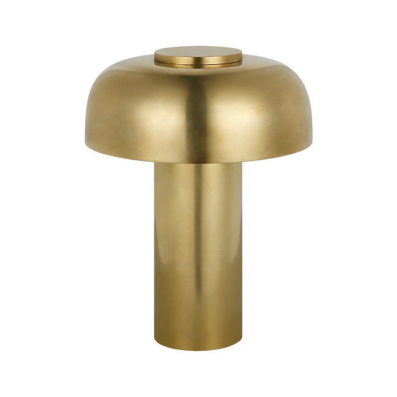 Visual Comfort SLTB621 Louver 9" Tall LED Rechargeable Table Lamp - Hand Rubbed Antique Brass