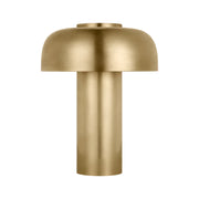 Visual Comfort SLTB621 Louver 9" Tall LED Rechargeable Table Lamp - Hand Rubbed Antique Brass