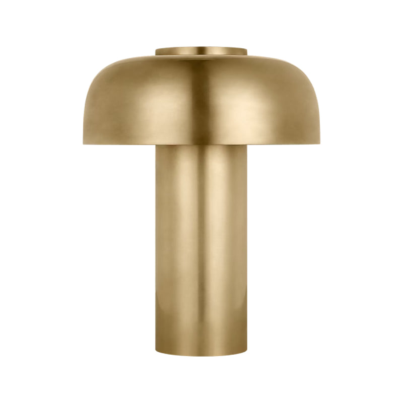 Visual Comfort SLTB621 Louver 9" Tall LED Rechargeable Table Lamp - Hand Rubbed Antique Brass