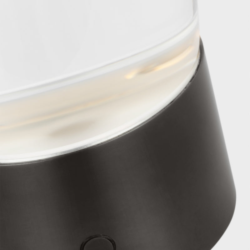 Visual Comfort SLTB66627 Caspe 8" Tall LED Rechargeable Table Lamp - Bronze