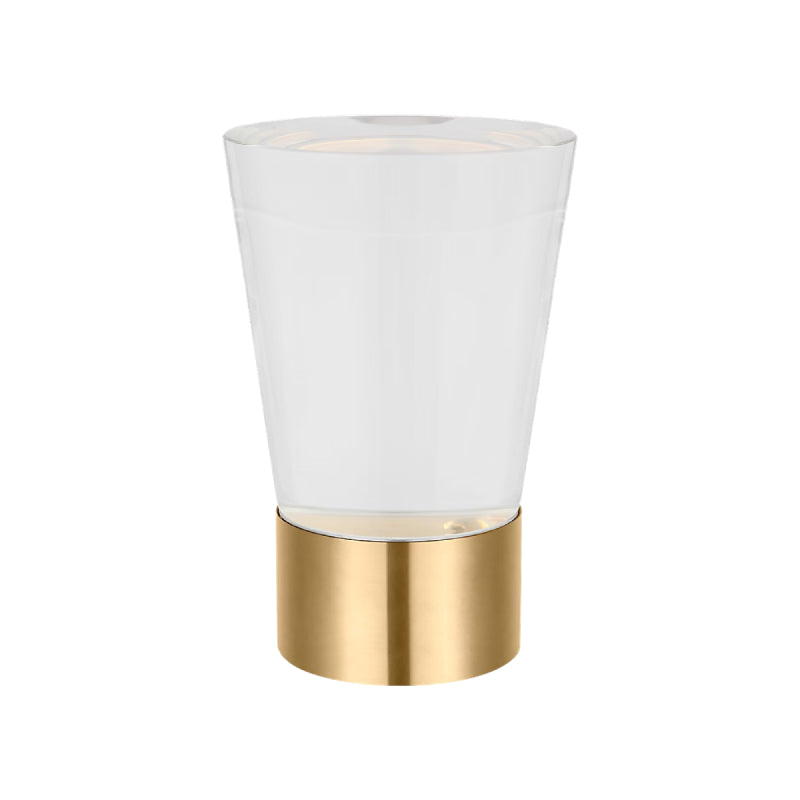 Visual Comfort SLTB66627 Caspe 8" Tall LED Rechargeable Table Lamp - Hand Rubbed Antique Brass