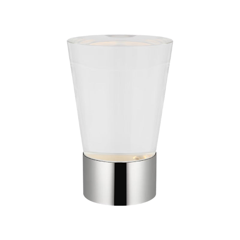 Visual Comfort SLTB66627 Caspe 8" Tall LED Rechargeable Table Lamp - Polished Nickel