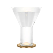 Visual Comfort SLTB74327 Beryl 15" Tall LED Table Lamp - Hand Rubbed Antique Brass