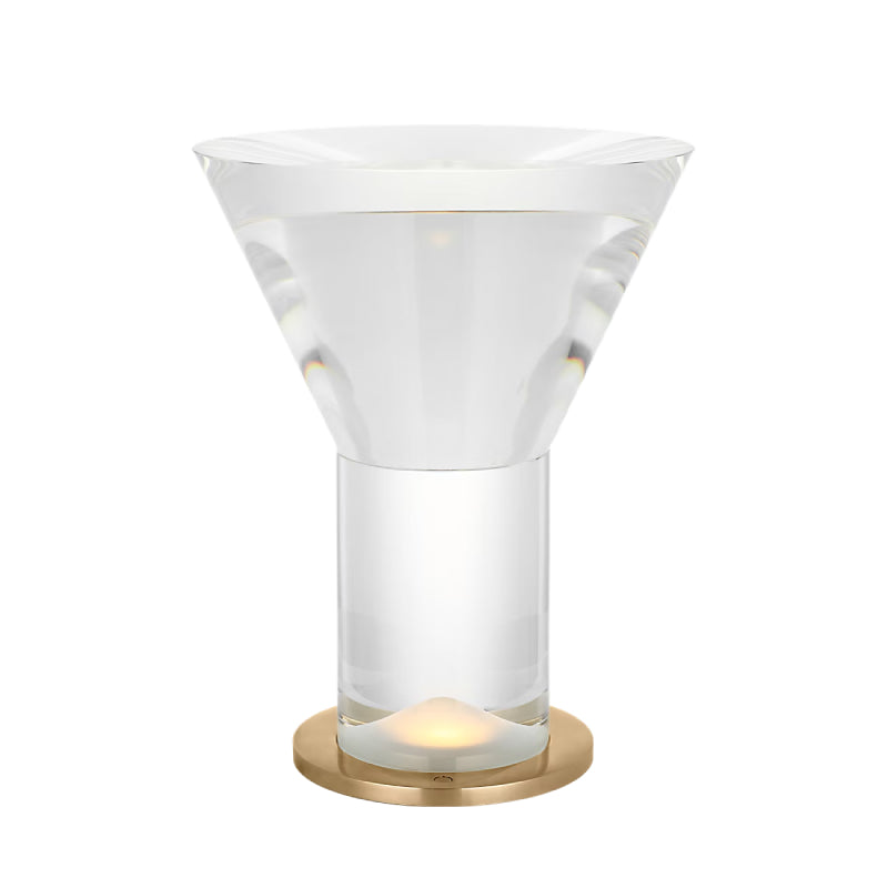 Visual Comfort SLTB74327 Beryl 15" Tall LED Table Lamp - Hand Rubbed Antique Brass