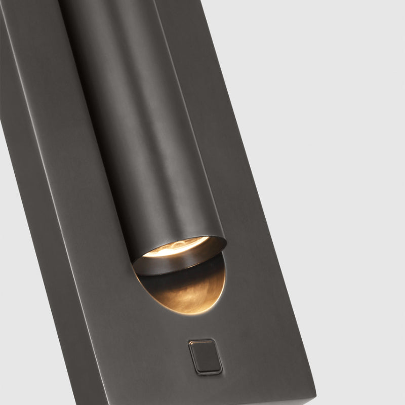 Visual Comfort SLTS67827 Ponte 7" Tall LED Task Sconce - Bronze