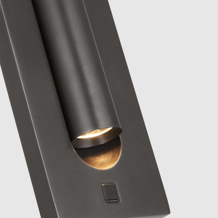 Visual Comfort SLTS67827 Ponte 7" Tall LED Task Sconce - Bronze