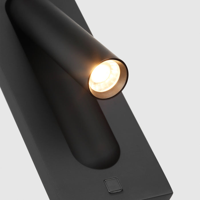 Visual Comfort SLTS67827 Ponte 7" Tall LED Task Sconce - Nightshade Black