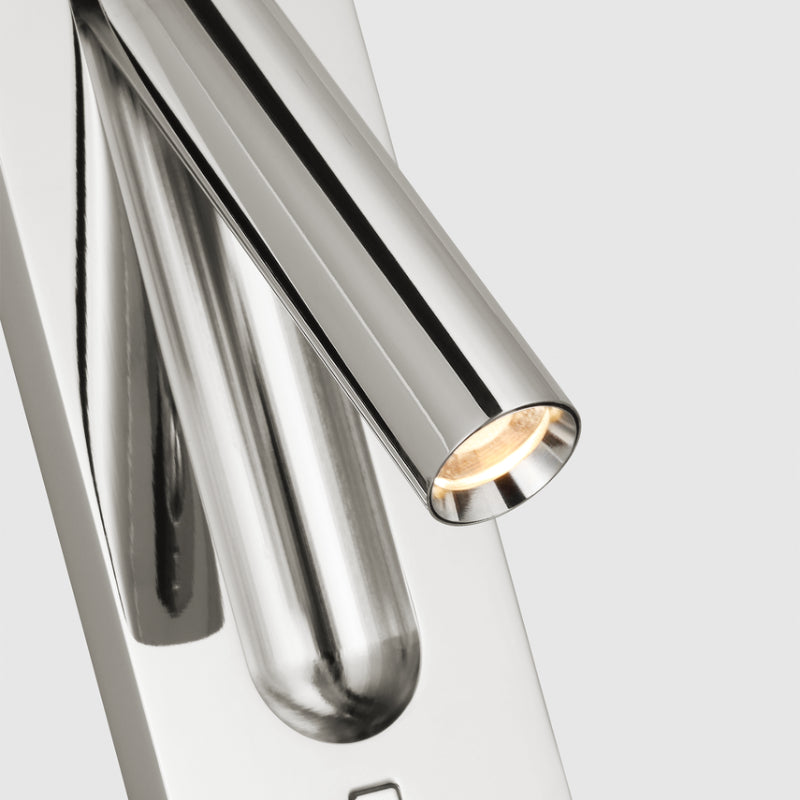 Visual Comfort SLTS67827 Ponte 7" Tall LED Task Sconce - Polished Nickel