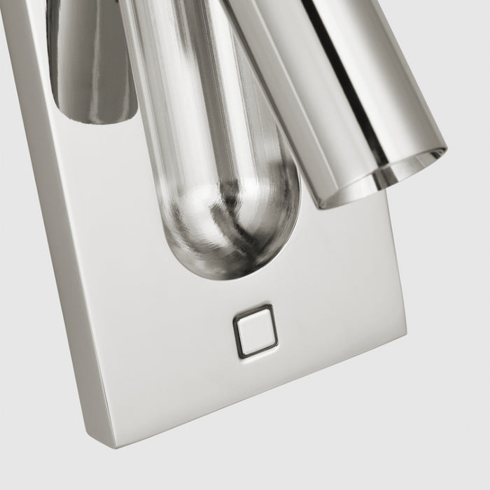 Visual Comfort SLTS67827 Ponte 7" Tall LED Task Sconce - Polished Nickel