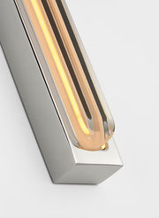Visual Comfort SLV82627 Bloccare 1-lt 18" Tall LED Vanity Light-Polished Nickel