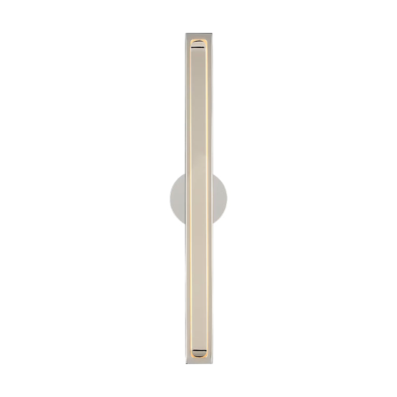 Visual Comfort SLV82627 Bloccare 1-lt 18" Tall LED Vanity Light-Polished Nickel