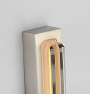 Visual Comfort SLV82627 Bloccare 1-lt 18" Tall LED Vanity Light-Satin Nickel