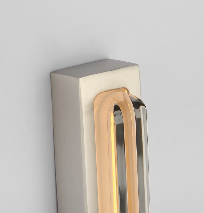 Visual Comfort SLV82627 Bloccare 1-lt 18" Tall LED Vanity Light-Satin Nickel