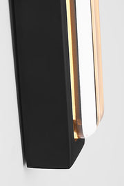 Visual Comfort SLV82727 Bloccare 1-lt 13" Tall LED Vanity Light-Nightshade Black