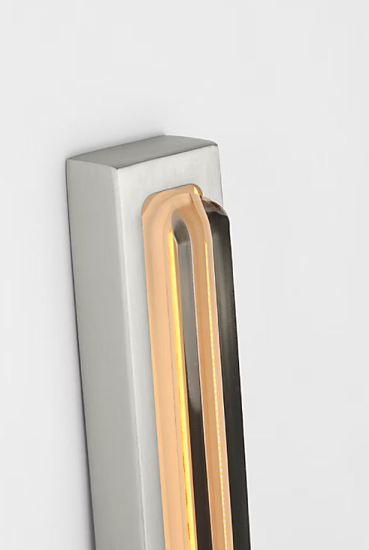 Visual Comfort SLV82727 Bloccare 1-lt 13" Tall LED Vanity Light-Satin Nickel