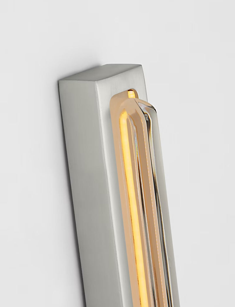 Visual Comfort SLV82827 Bloccare 1-lt 24" Tall LED Vanity Light-Satin Nickel