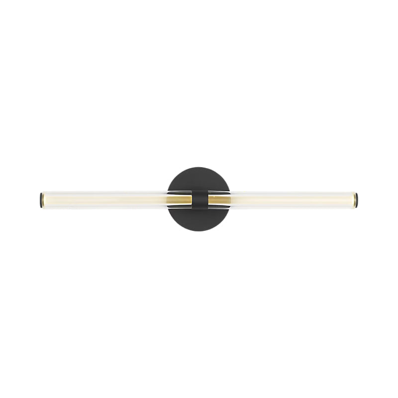 Visual Comfort SLV84227 Reiya Round 1-lt 24" LED Vanity Light - Nightshade Black