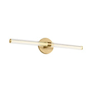 Visual Comfort SLV84227 Reiya Round 1-lt 24" LED Vanity Light - Hand Rubbed Antique Brass