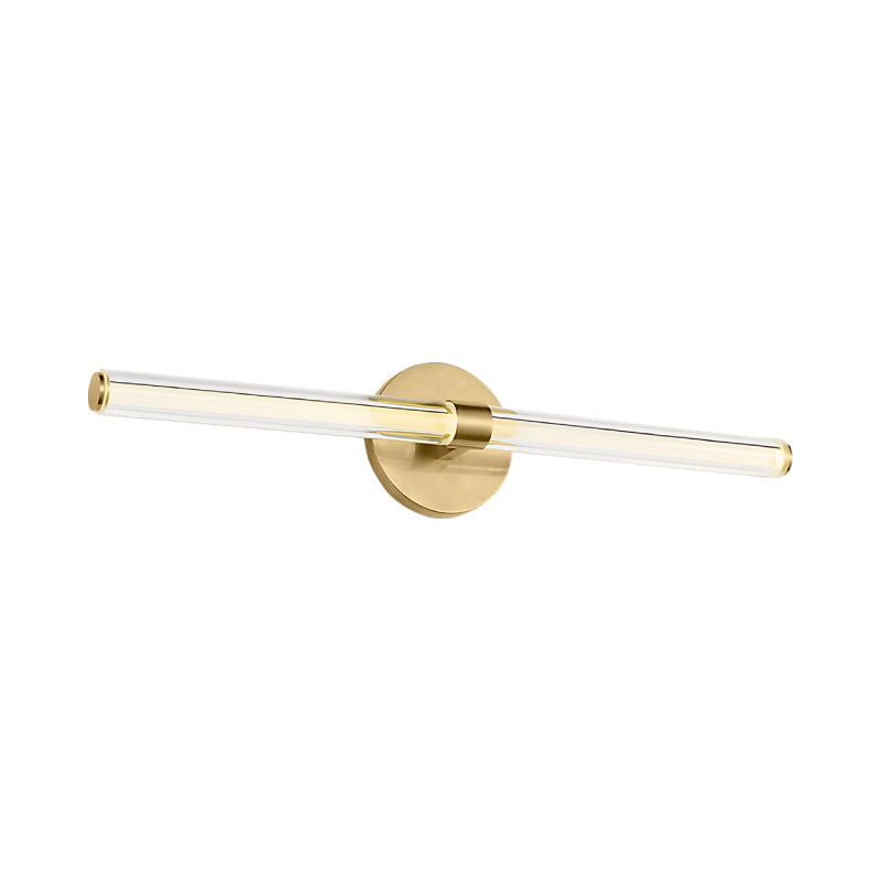 Visual Comfort SLV84227 Reiya Round 1-lt 24" LED Vanity Light - Hand Rubbed Antique Brass