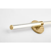 Visual Comfort SLV84227 Reiya Round 1-lt 24" LED Vanity Light - Hand Rubbed Antique Brass