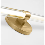 Visual Comfort SLV84227 Reiya Round 1-lt 24" LED Vanity Light - Hand Rubbed Antique Brass