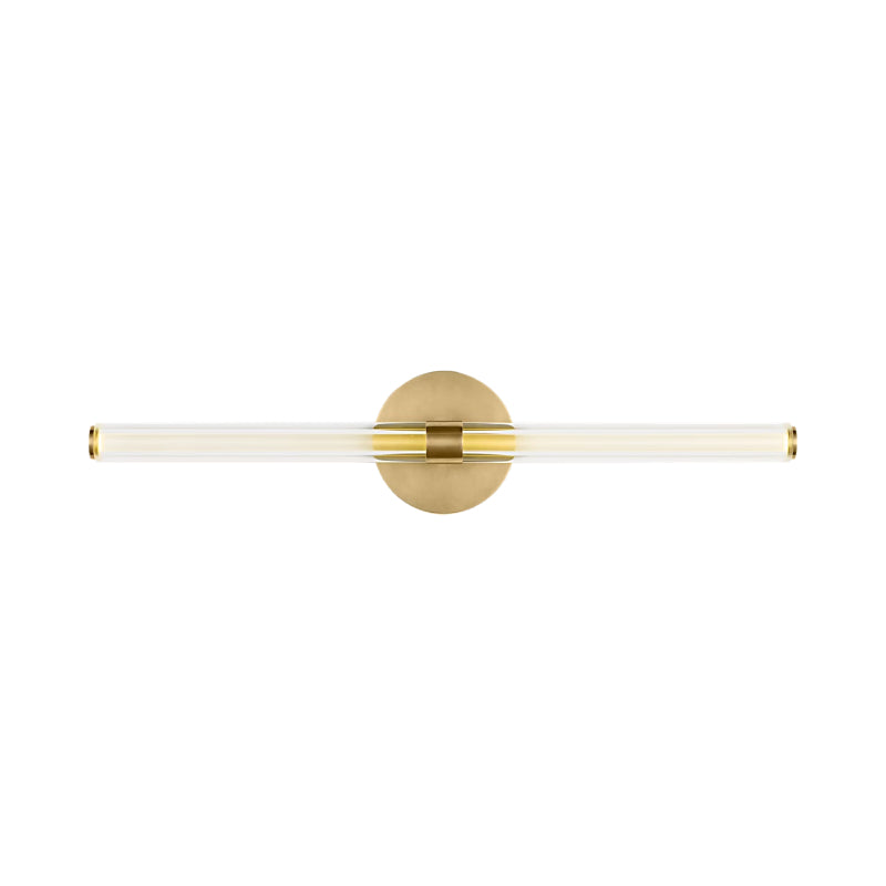 Visual Comfort SLV84227 Reiya Round 1-lt 24" LED Vanity Light - Hand Rubbed Antique Brass