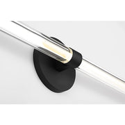 Visual Comfort SLV84327 Reiya Round 1-lt 30" LED Vanity Light - Nightshade Black