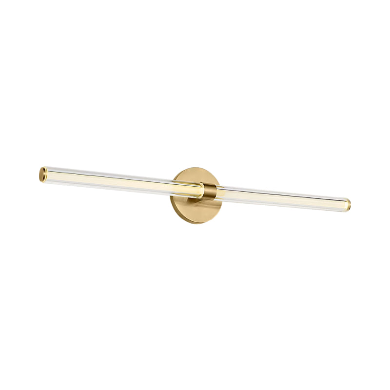 Visual Comfort SLV84327 Reiya Round 1-lt 30" LED Vanity Light - Hand Rubbed Antique Brass