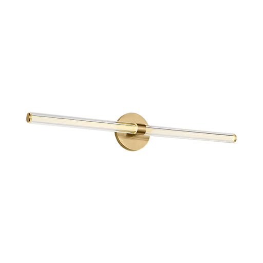 Visual Comfort SLV84327 Reiya Round 1-lt 30" LED Vanity Light - Hand Rubbed Antique Brass