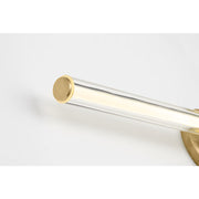 Visual Comfort SLV84327 Reiya Round 1-lt 30" LED Vanity Light - Hand Rubbed Antique Brass