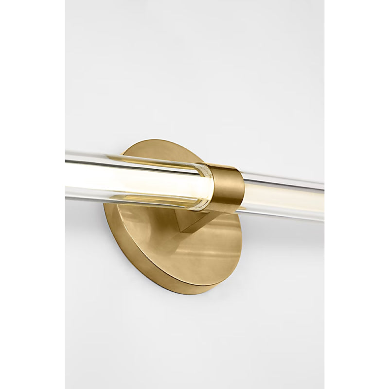 Visual Comfort SLV84427 Reiya Round 1-lt 36" LED Vanity Light - Hand Rubbed Antique Brass