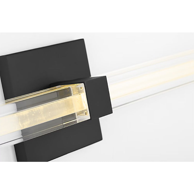 Visual Comfort SLV84627 Reiya Square 1-lt 24" LED Vanity Light - Nightshade Black