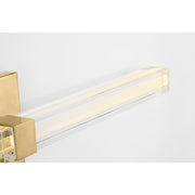 Visual Comfort SLV84627 Reiya Square 1-lt 24" LED Vanity Light - Hand Rubbed Antique Brass