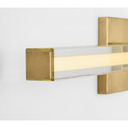 Visual Comfort SLV84627 Reiya Square 1-lt 24" LED Vanity Light - Hand Rubbed Antique Brass