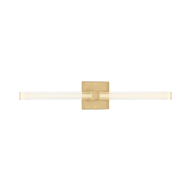 Visual Comfort SLV84627 Reiya Square 1-lt 24" LED Vanity Light - Hand Rubbed Antique Brass