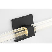 Visual Comfort SLV84727 Reiya Square 1-lt 30" LED Vanity Light - Nightshade Black